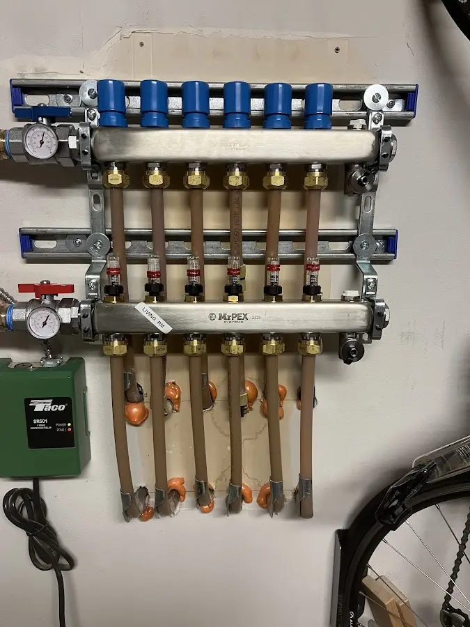 Plumber performing Gas Line Installation at a residential property in Wyomissing